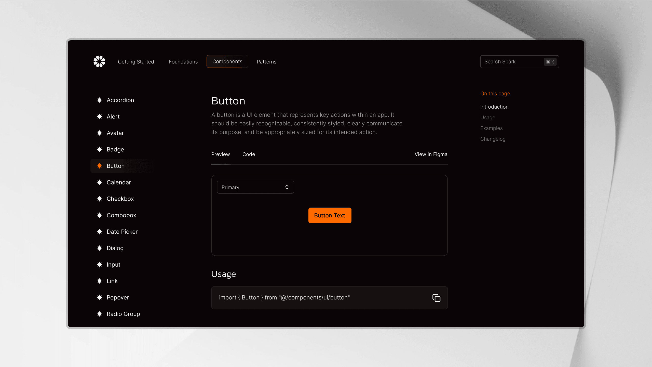 Consero Spark Button