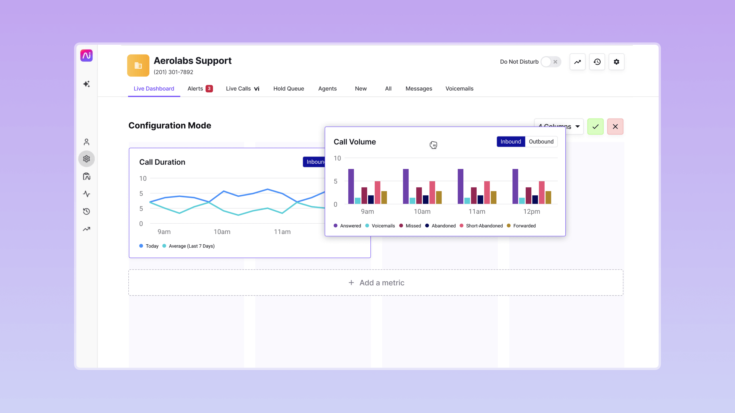 Dialpad Dashboard Config