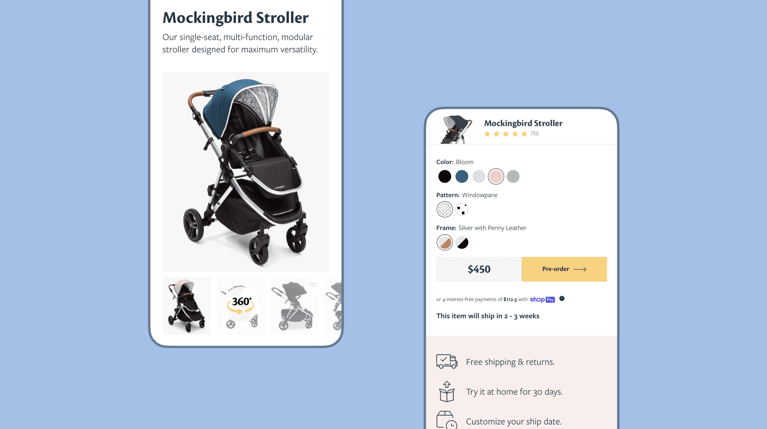 Mockingbird PLP mobile