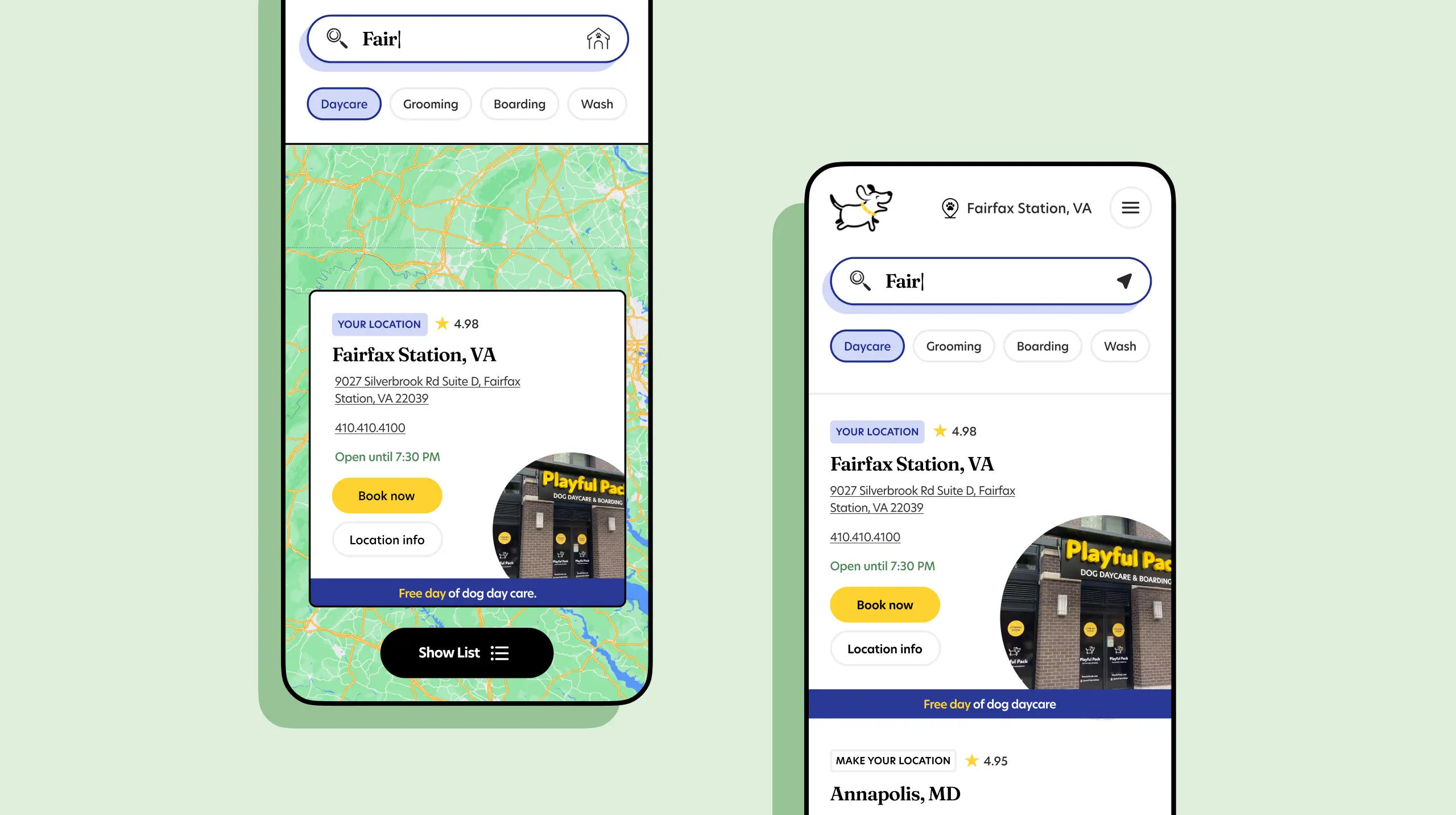 Playful Pack map mobile