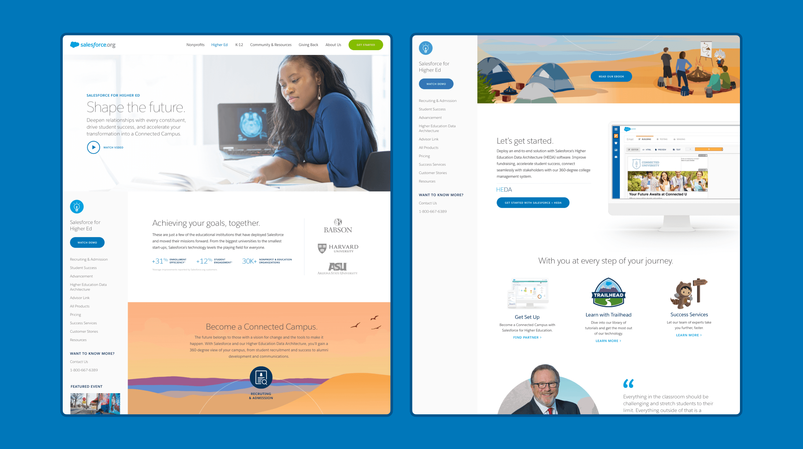 Salesforce higher ed