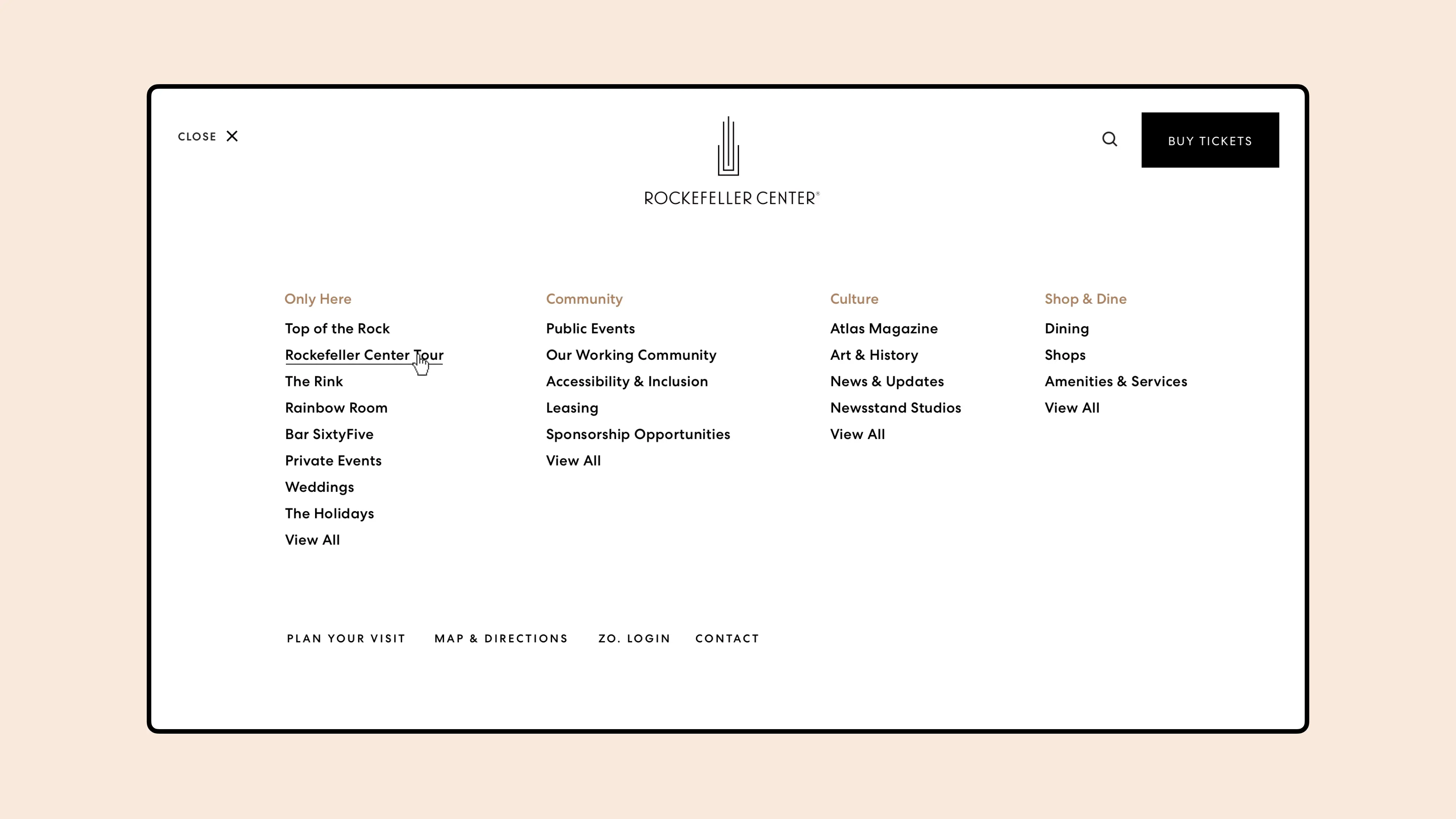 Rockefeller Center nav